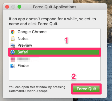 how to force quit safari